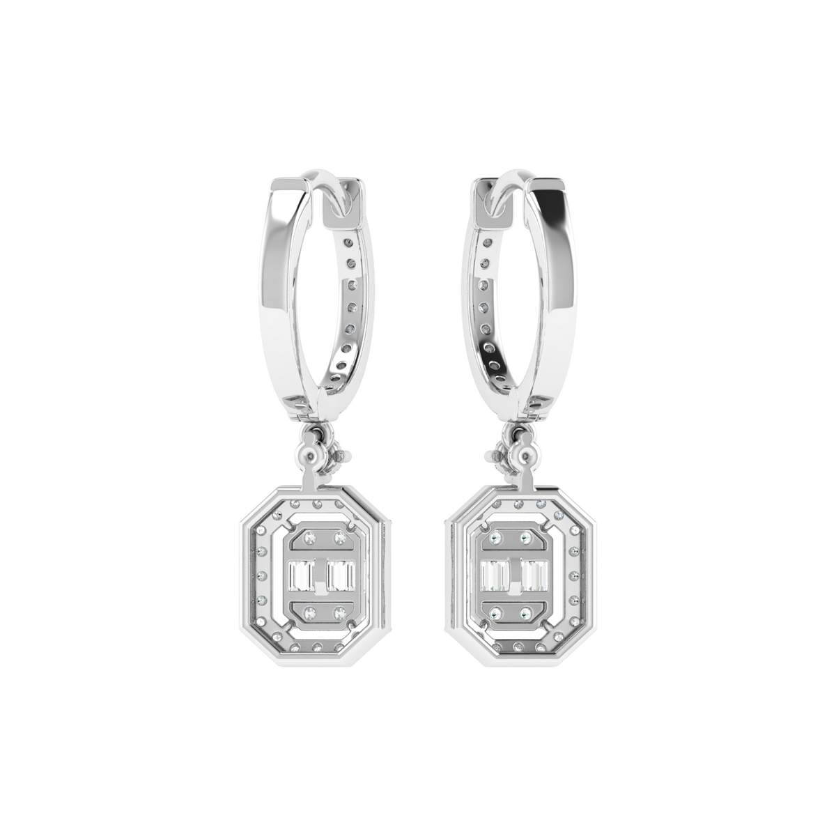 Octavia Geometric Diamond Earrings