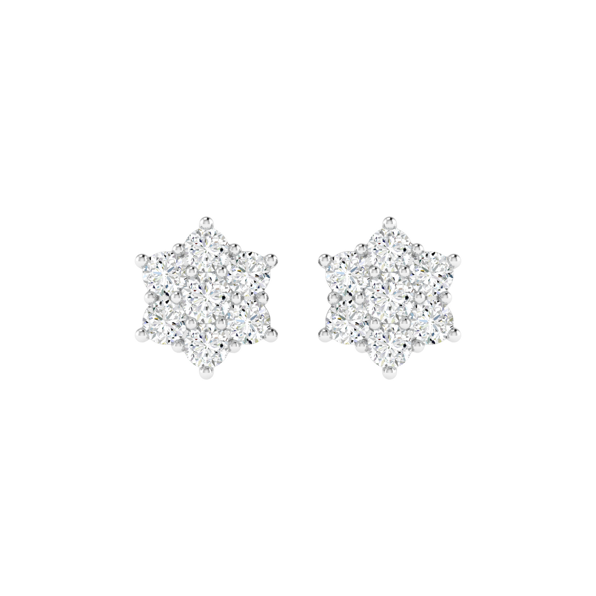 North Star Bloom Diamond Stud