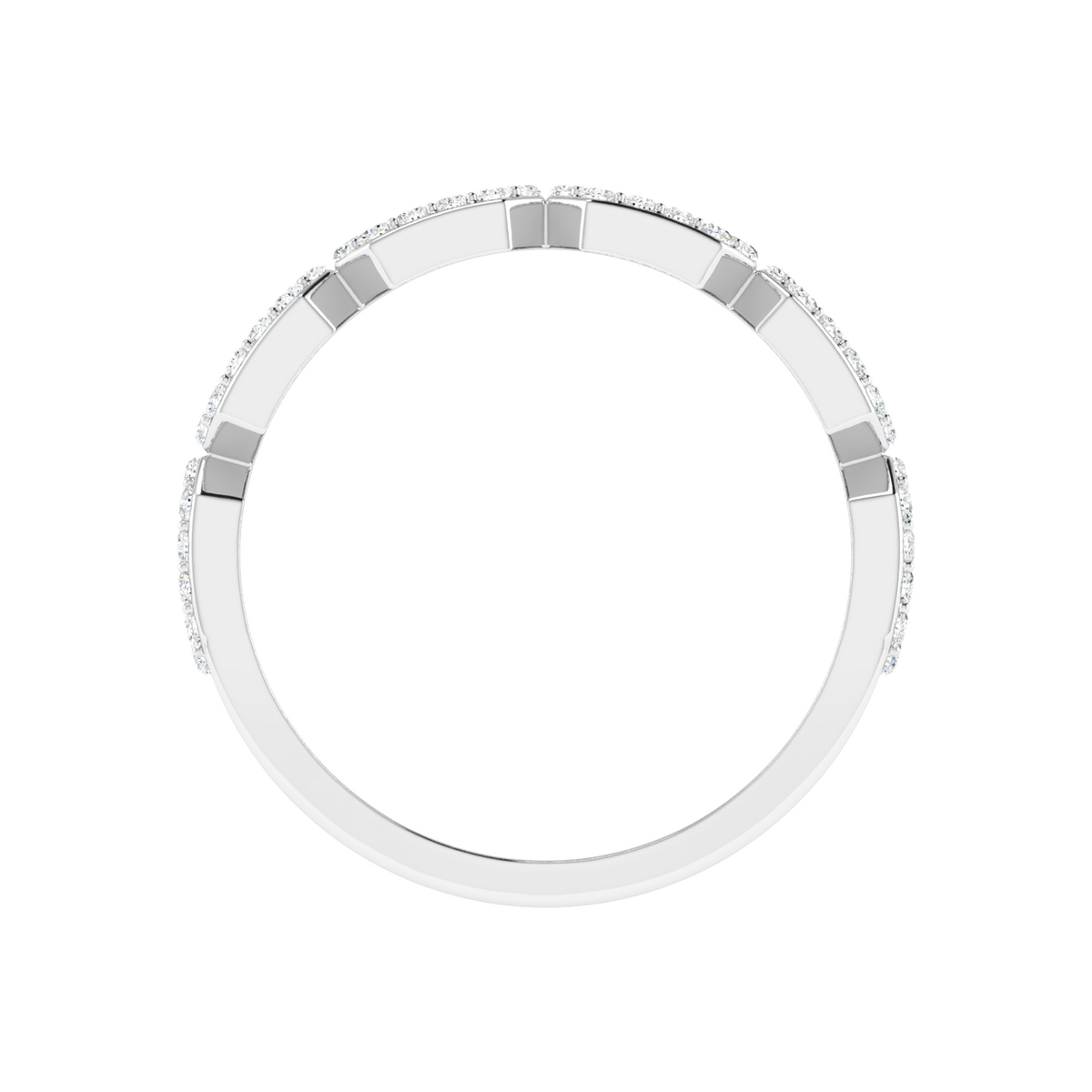 Majestic Baguette Panel Diamond Ring