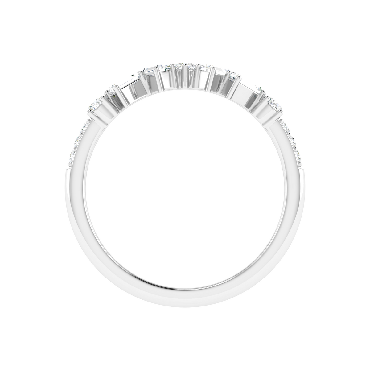 Avant Angled Baguette Diamond Ring