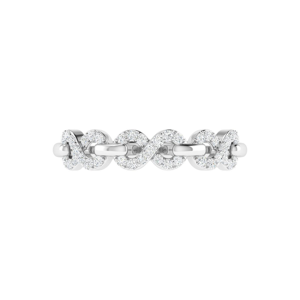 Golden Fleur Link Diamond Ring