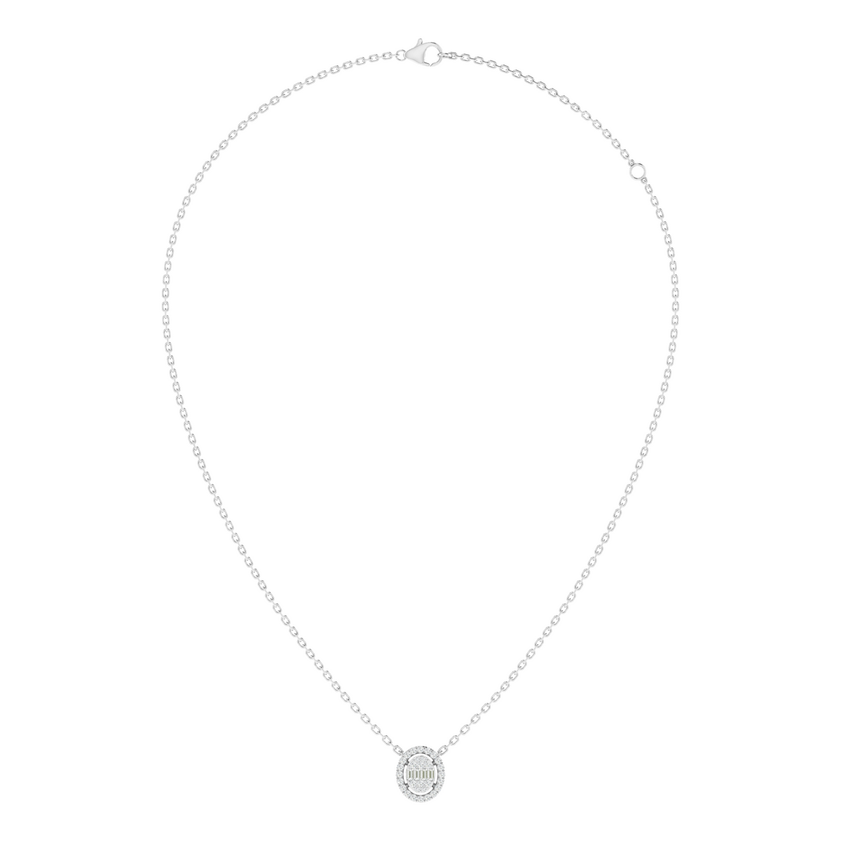 Opaline Medallion Diamond Pendant