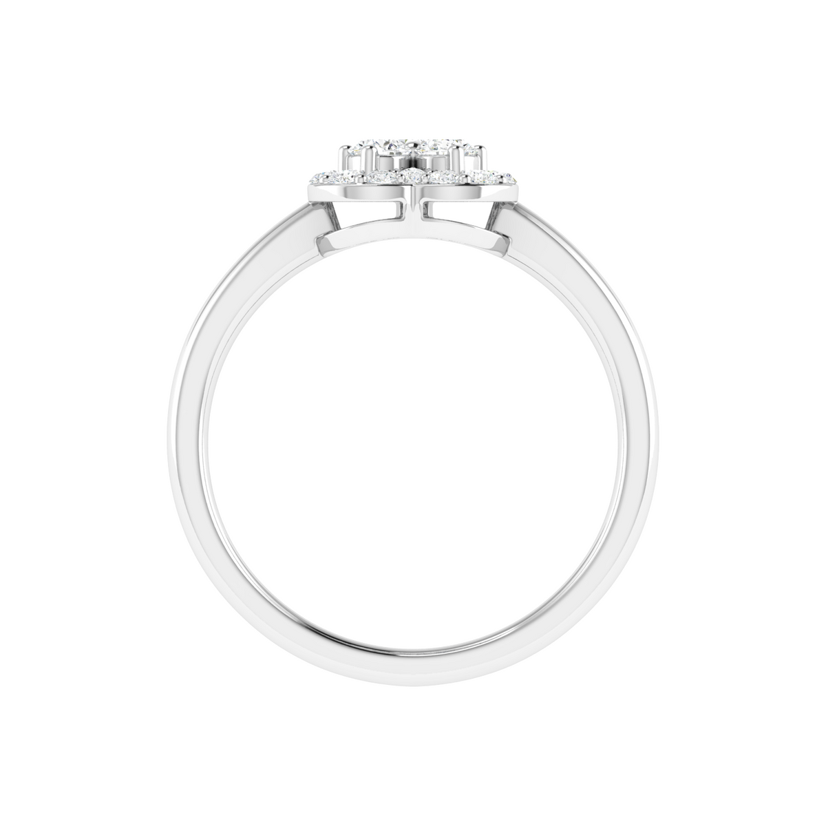 Trinity Clover Glow Diamond Ring