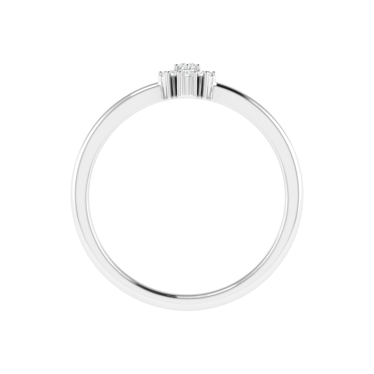 Snowpetal Charm Diamond Ring