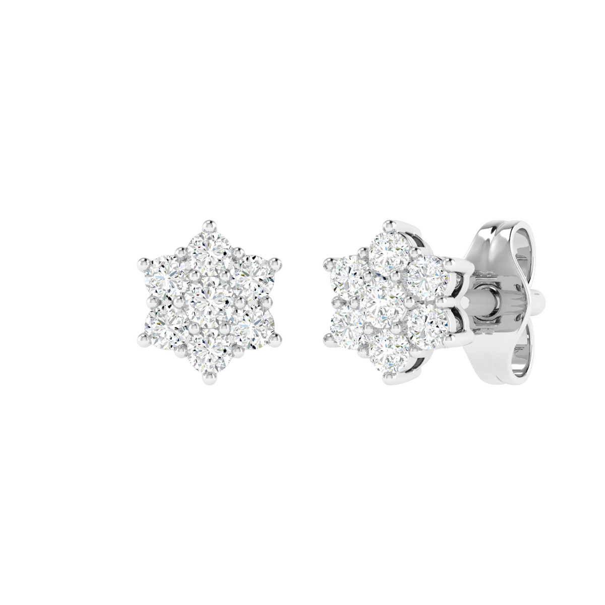 North Star Bloom Diamond Stud