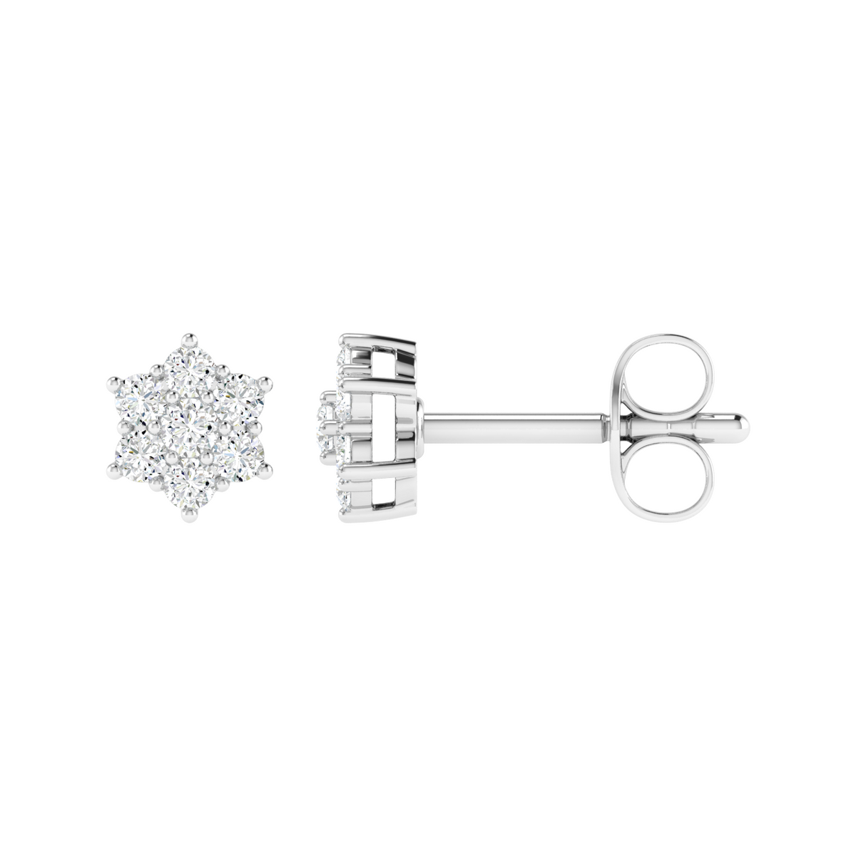 North Star Bloom Diamond Stud