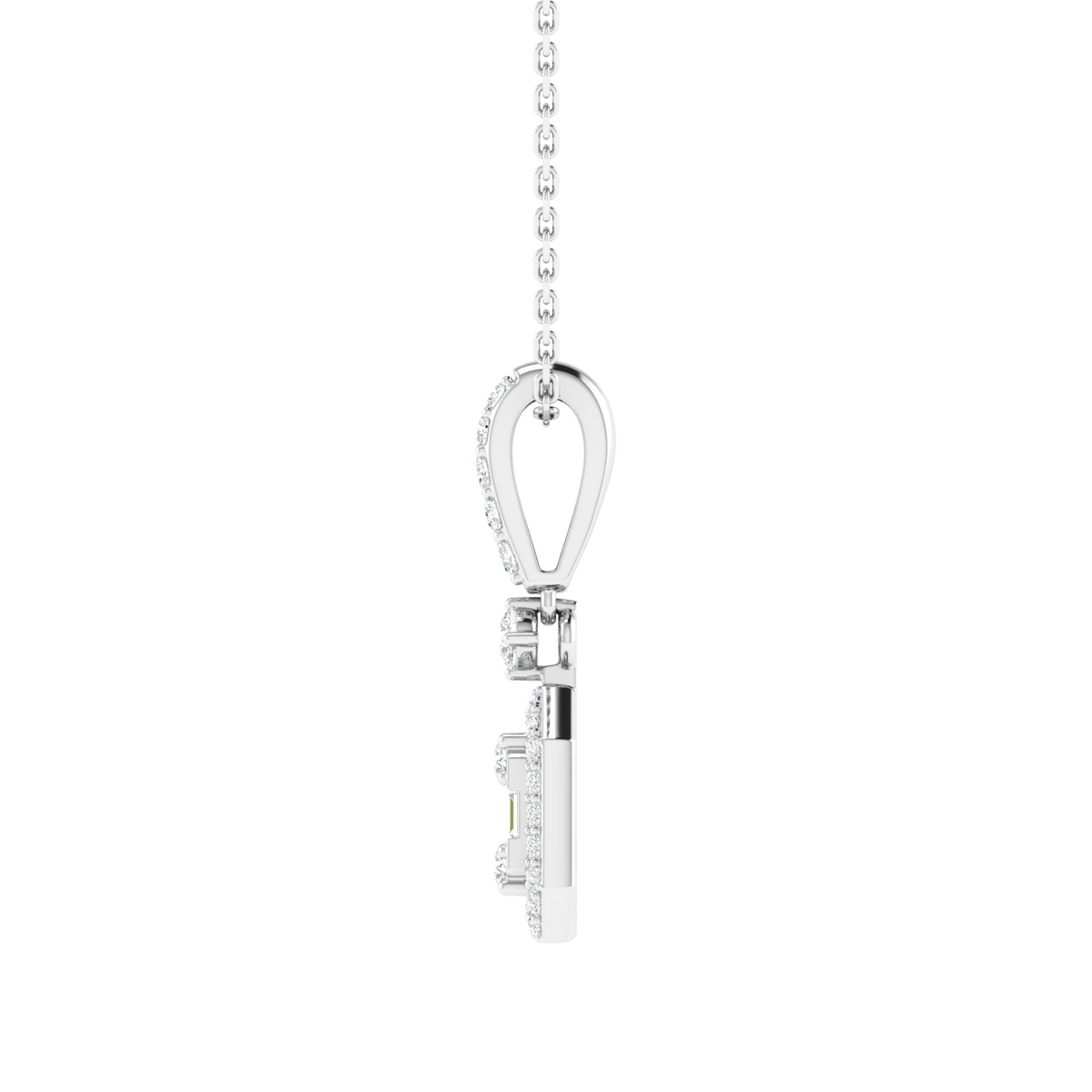 Octavia Geometric Diamond Pendant