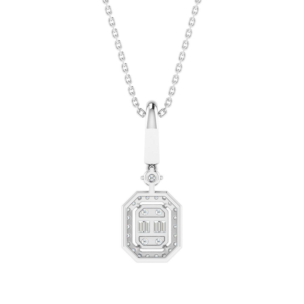 Octavia Geometric Diamond Pendant