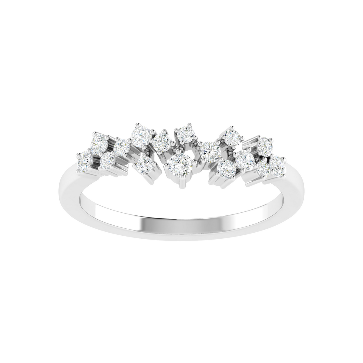 Mosaic Geometry Diamond Band
