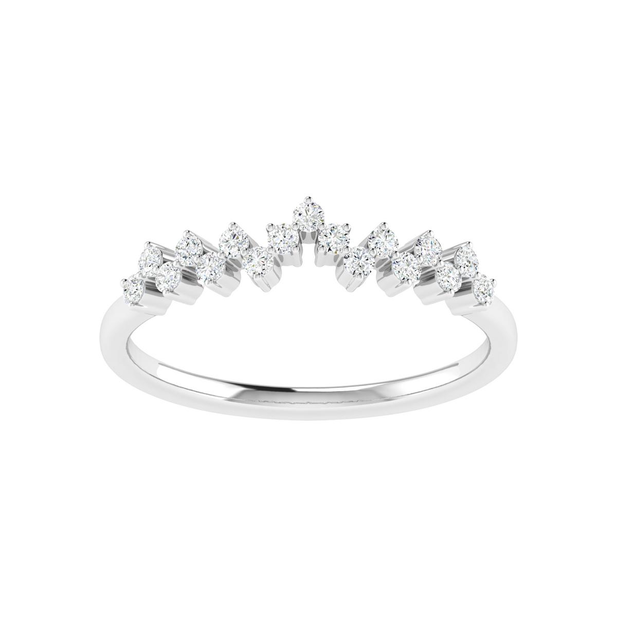 Whisperline Diamond Row Ring