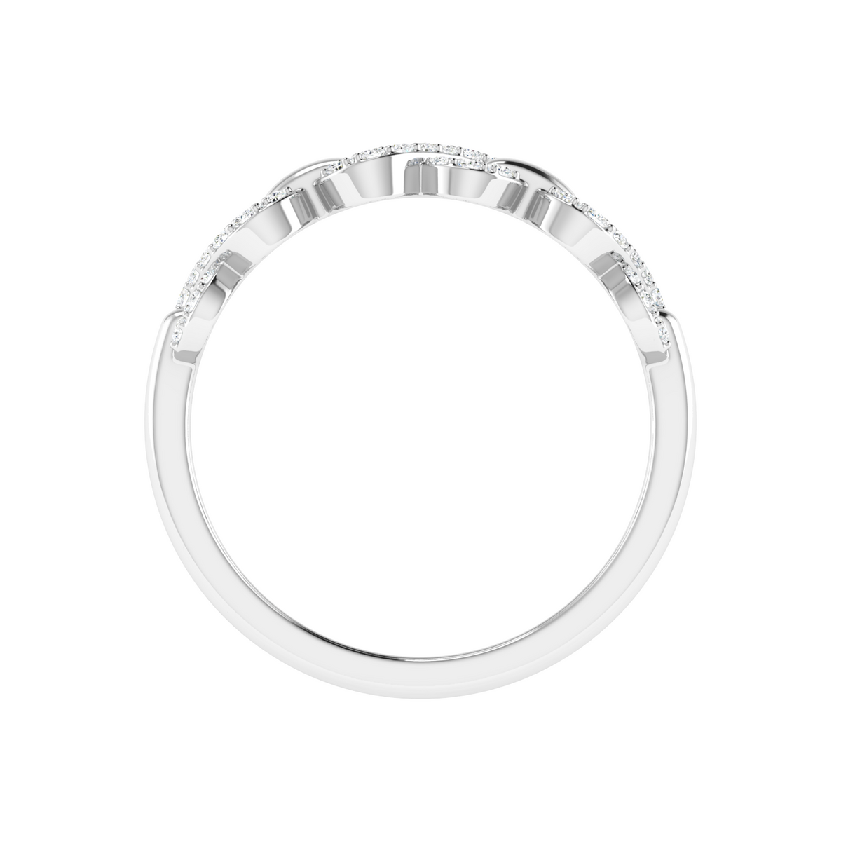 Golden Fleur Link Diamond Ring