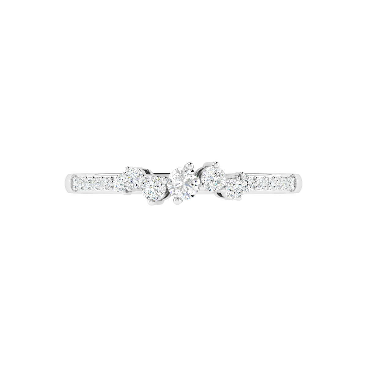 Ribbon Kiss Bow Diamond Ring