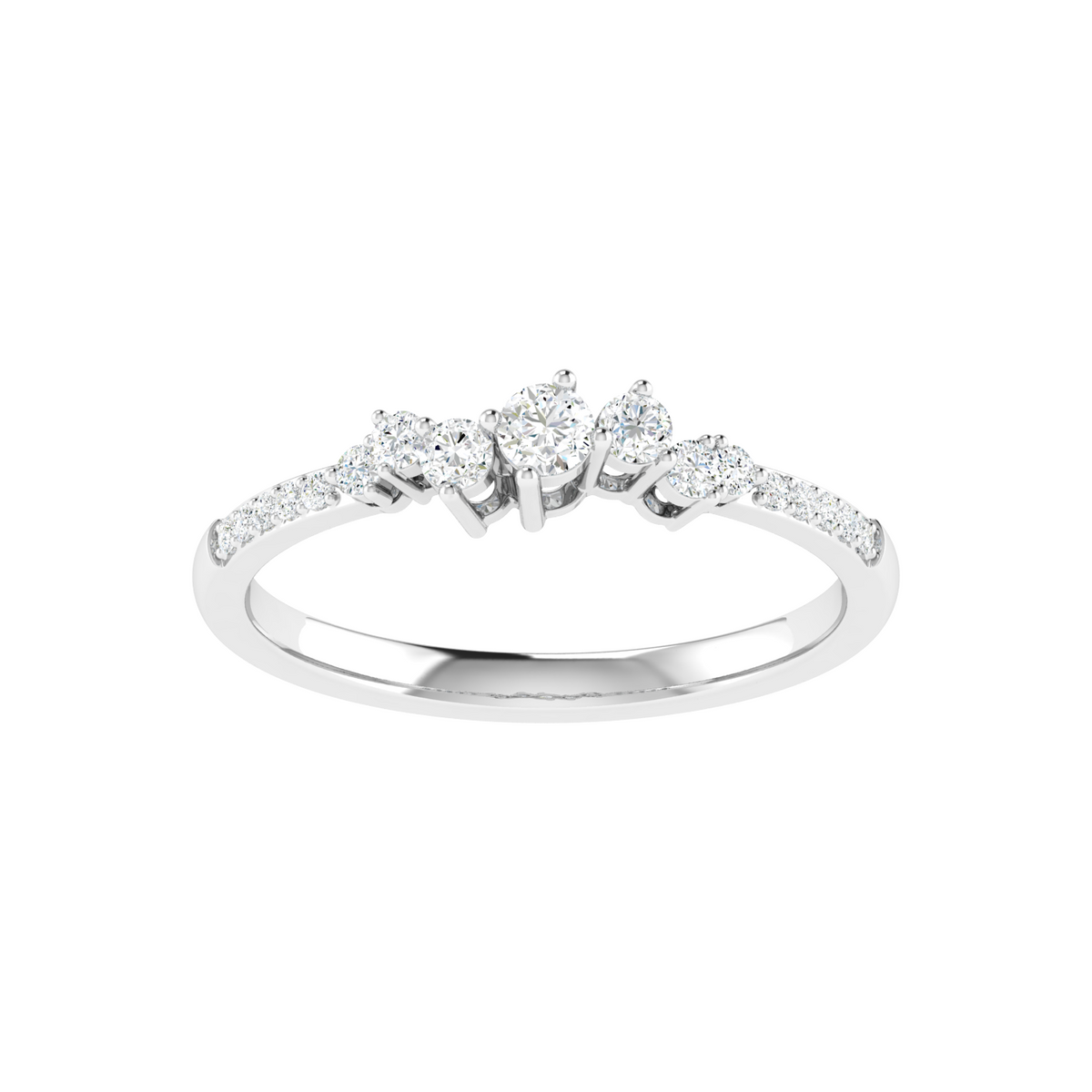 Ribbon Kiss Bow Diamond Ring