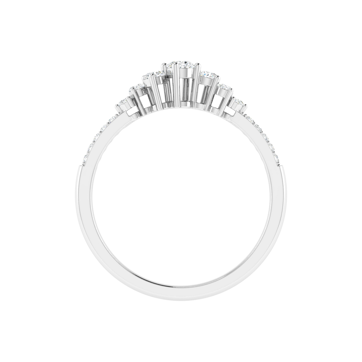 Ribbon Kiss Bow Diamond Ring