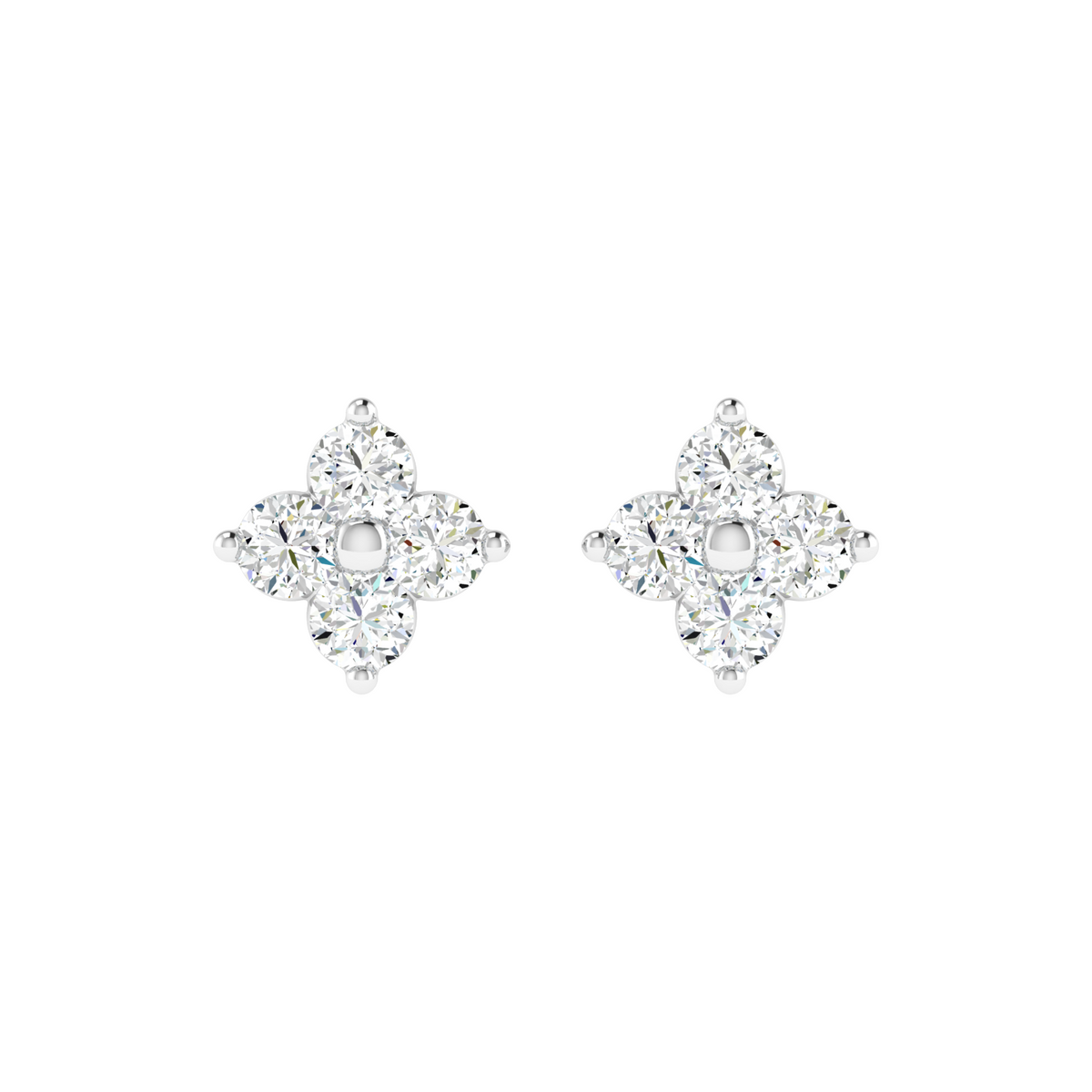 Clover Petite Diamond Stud