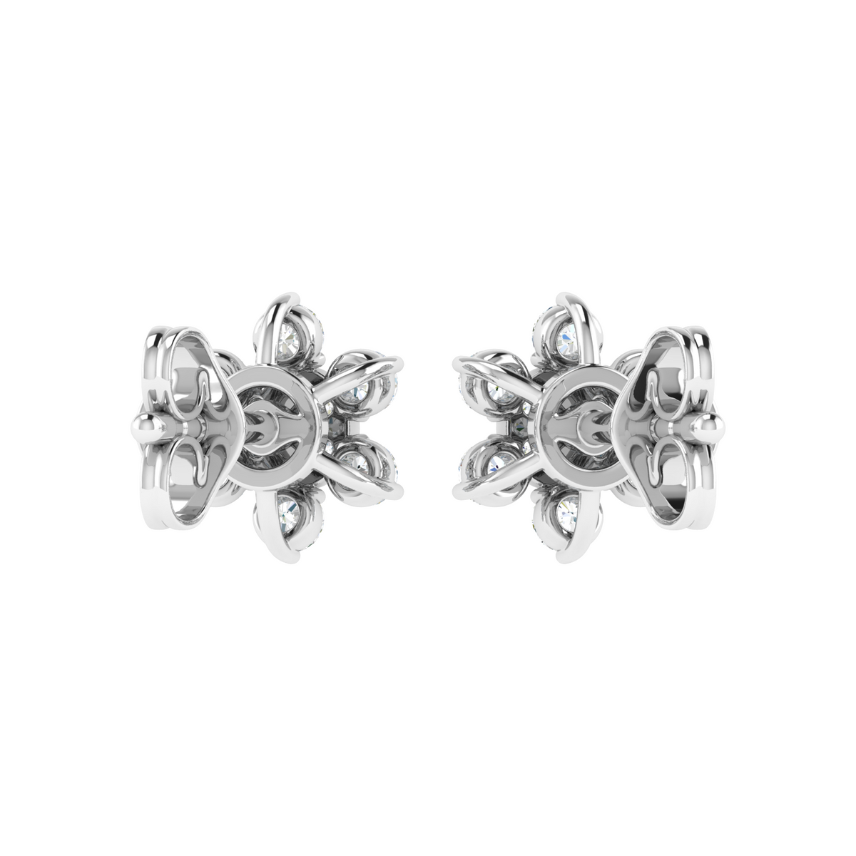 Six-Petal Diamond Stud
