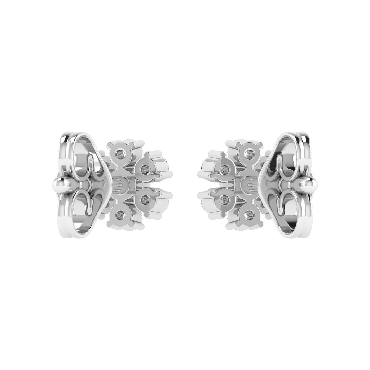 Snowpetal Charm Diamond Stud