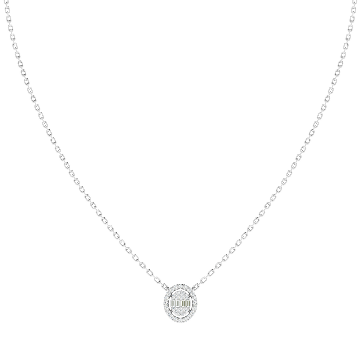 Opaline Medallion Diamond Pendant