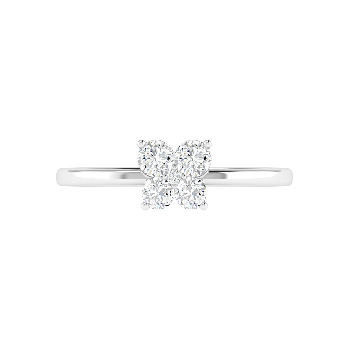 Flutter light Butterfly Diamond Ring