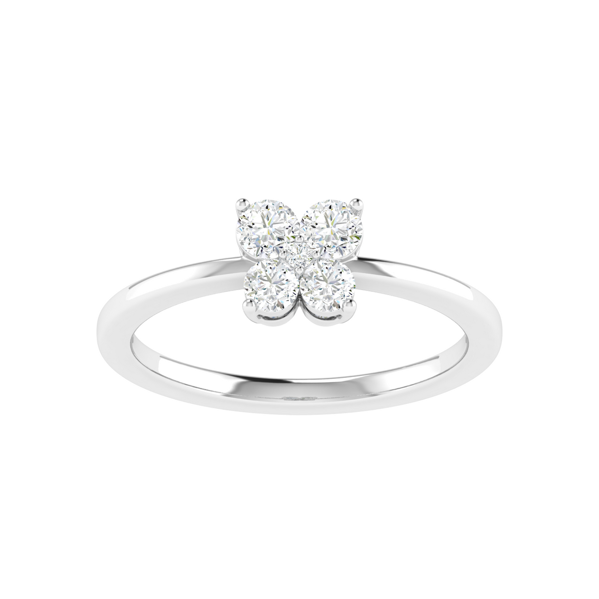 Flutter light Butterfly Diamond Ring