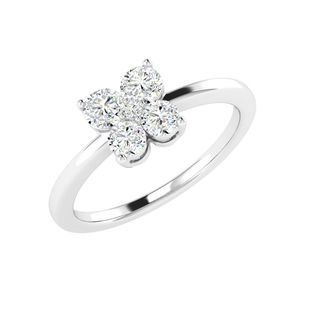 Flutter light Butterfly Diamond Ring